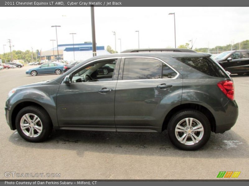 Cyber Gray Metallic / Jet Black 2011 Chevrolet Equinox LT AWD