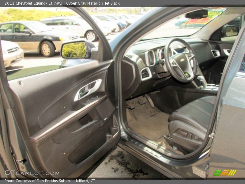 Cyber Gray Metallic / Jet Black 2011 Chevrolet Equinox LT AWD