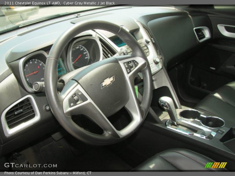 Cyber Gray Metallic / Jet Black 2011 Chevrolet Equinox LT AWD