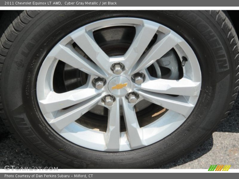 Cyber Gray Metallic / Jet Black 2011 Chevrolet Equinox LT AWD