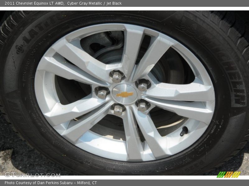 Cyber Gray Metallic / Jet Black 2011 Chevrolet Equinox LT AWD