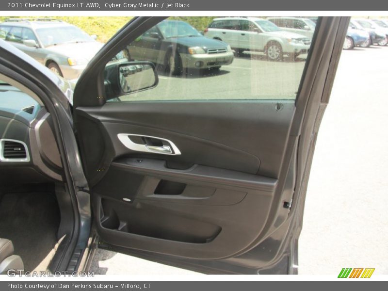 Cyber Gray Metallic / Jet Black 2011 Chevrolet Equinox LT AWD