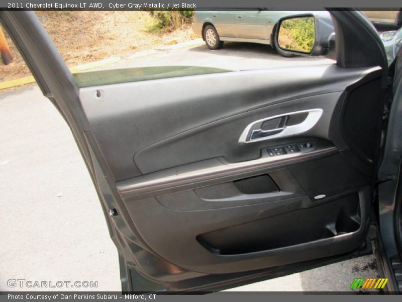 Cyber Gray Metallic / Jet Black 2011 Chevrolet Equinox LT AWD