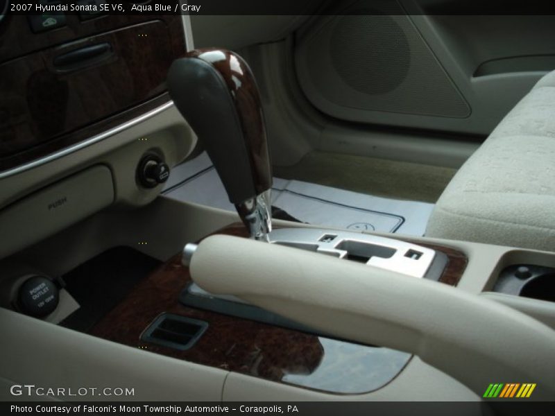 Aqua Blue / Gray 2007 Hyundai Sonata SE V6