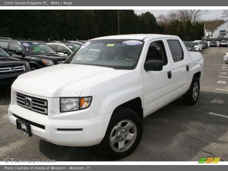 White / Beige 2006 Honda Ridgeline RT