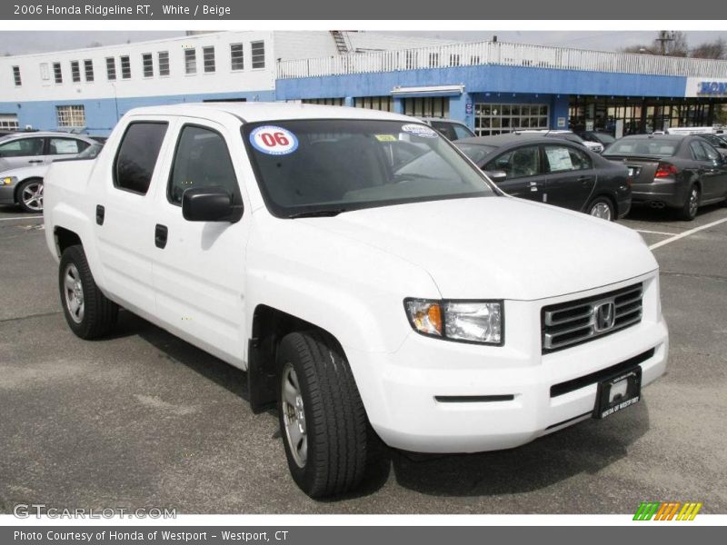 White / Beige 2006 Honda Ridgeline RT