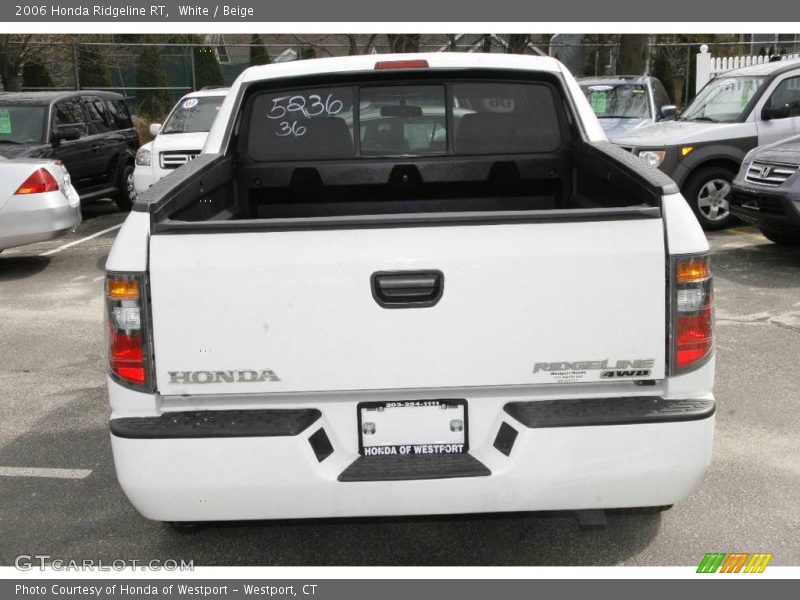 White / Beige 2006 Honda Ridgeline RT
