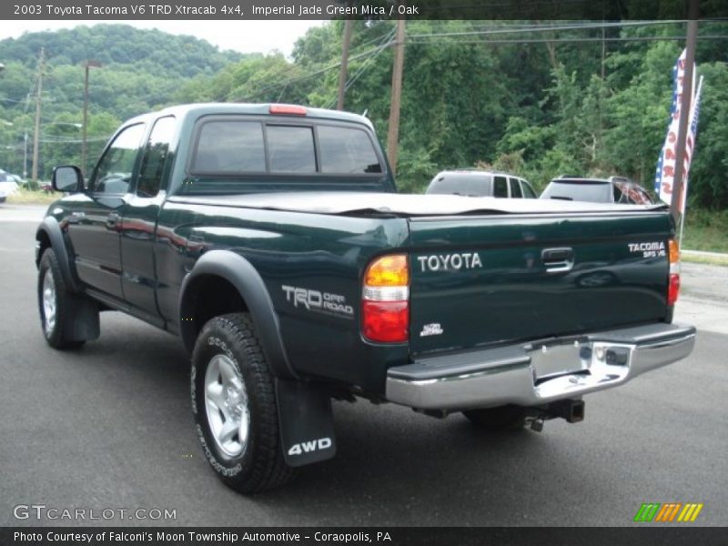 Imperial Jade Green Mica / Oak 2003 Toyota Tacoma V6 TRD Xtracab 4x4