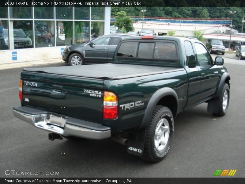 Imperial Jade Green Mica / Oak 2003 Toyota Tacoma V6 TRD Xtracab 4x4