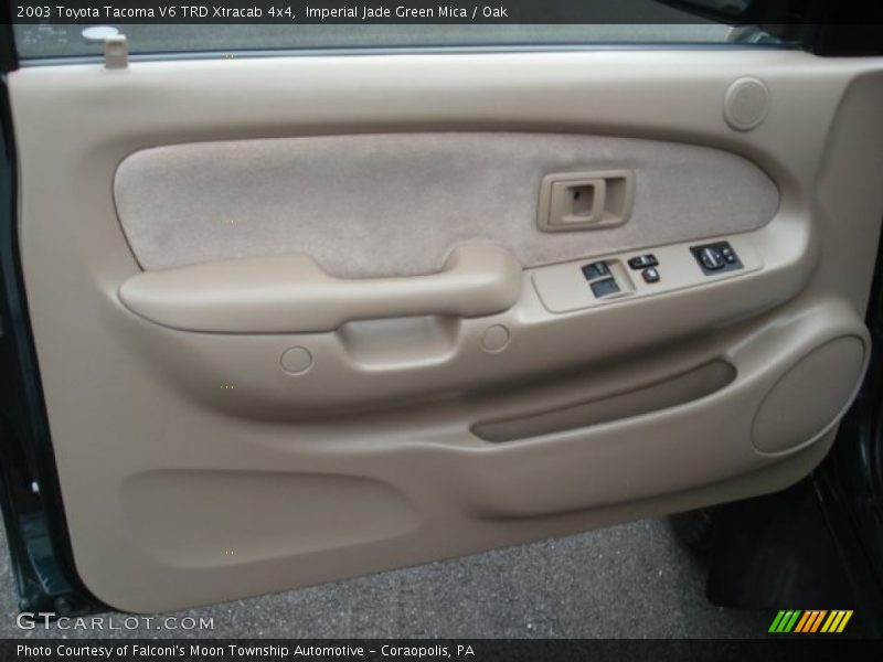 Imperial Jade Green Mica / Oak 2003 Toyota Tacoma V6 TRD Xtracab 4x4
