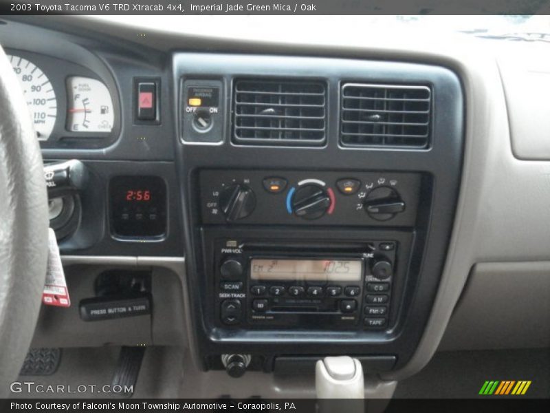 Imperial Jade Green Mica / Oak 2003 Toyota Tacoma V6 TRD Xtracab 4x4