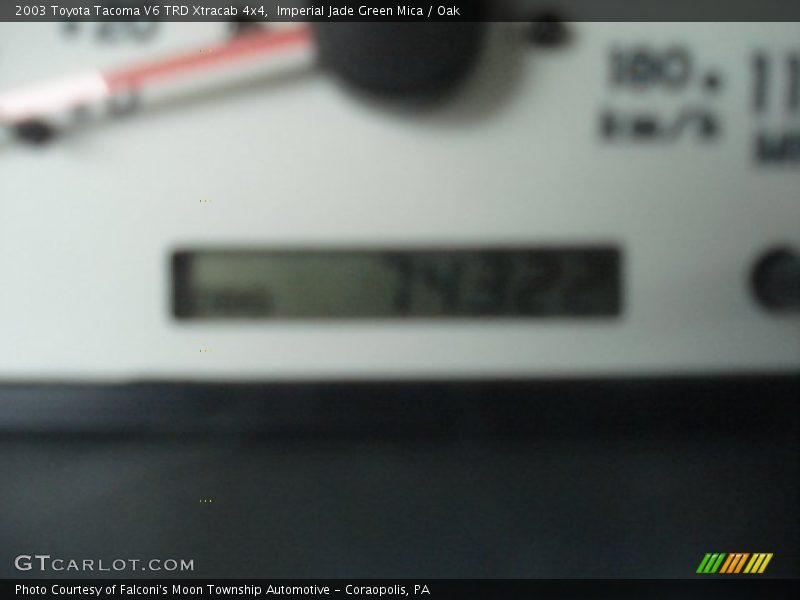 Imperial Jade Green Mica / Oak 2003 Toyota Tacoma V6 TRD Xtracab 4x4
