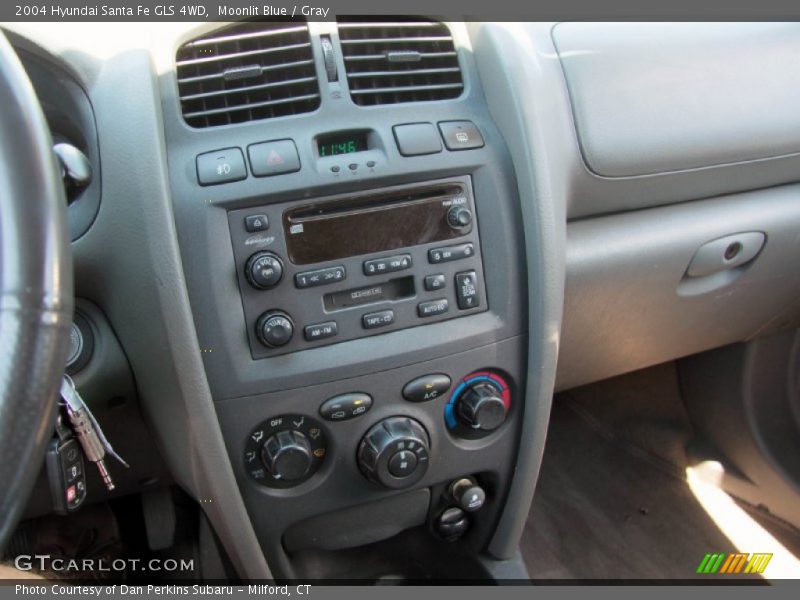 Moonlit Blue / Gray 2004 Hyundai Santa Fe GLS 4WD