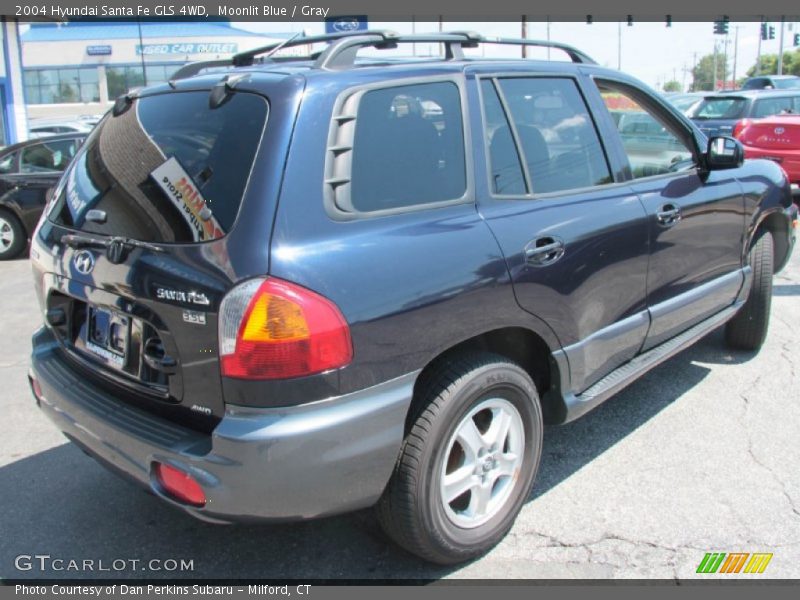 Moonlit Blue / Gray 2004 Hyundai Santa Fe GLS 4WD