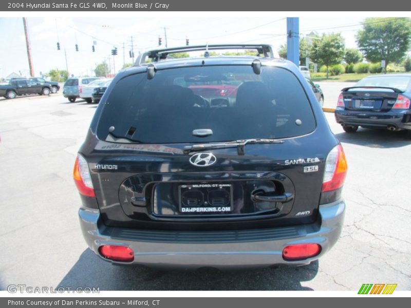 Moonlit Blue / Gray 2004 Hyundai Santa Fe GLS 4WD