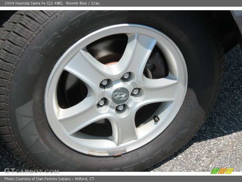 Moonlit Blue / Gray 2004 Hyundai Santa Fe GLS 4WD