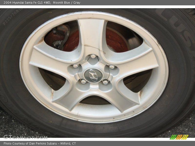 Moonlit Blue / Gray 2004 Hyundai Santa Fe GLS 4WD