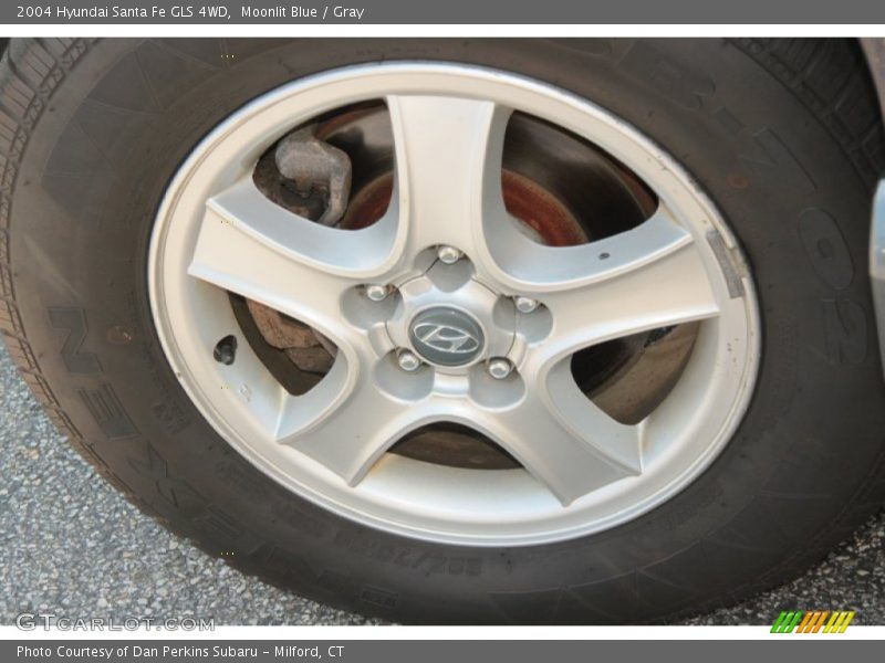 Moonlit Blue / Gray 2004 Hyundai Santa Fe GLS 4WD