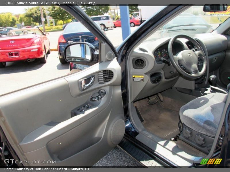 Moonlit Blue / Gray 2004 Hyundai Santa Fe GLS 4WD