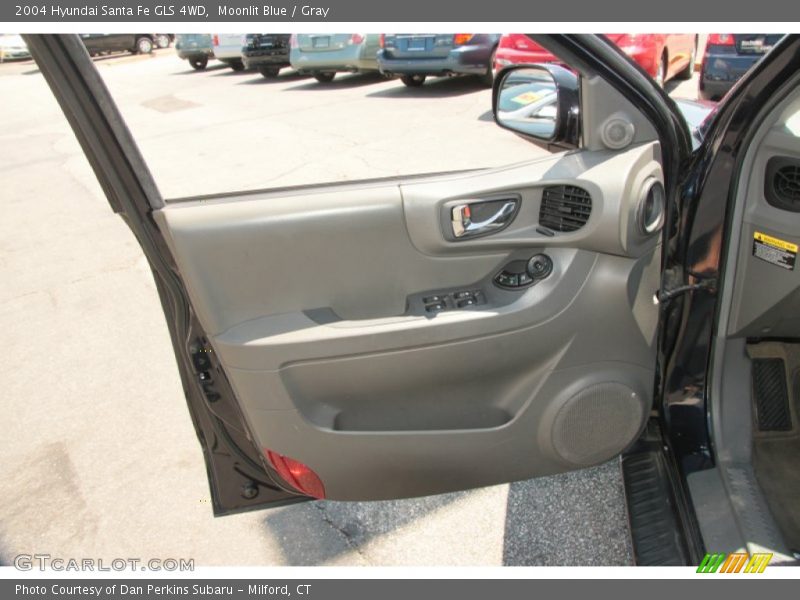 Moonlit Blue / Gray 2004 Hyundai Santa Fe GLS 4WD