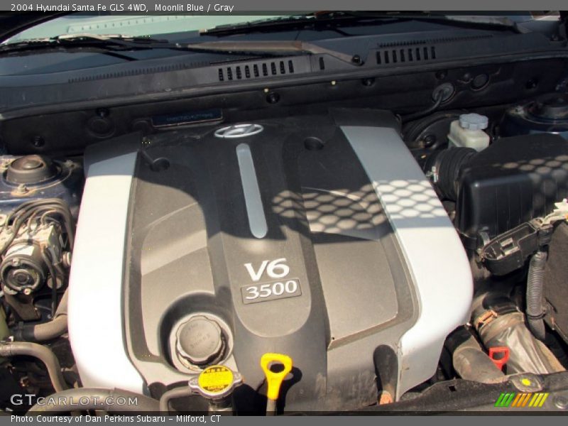 Moonlit Blue / Gray 2004 Hyundai Santa Fe GLS 4WD