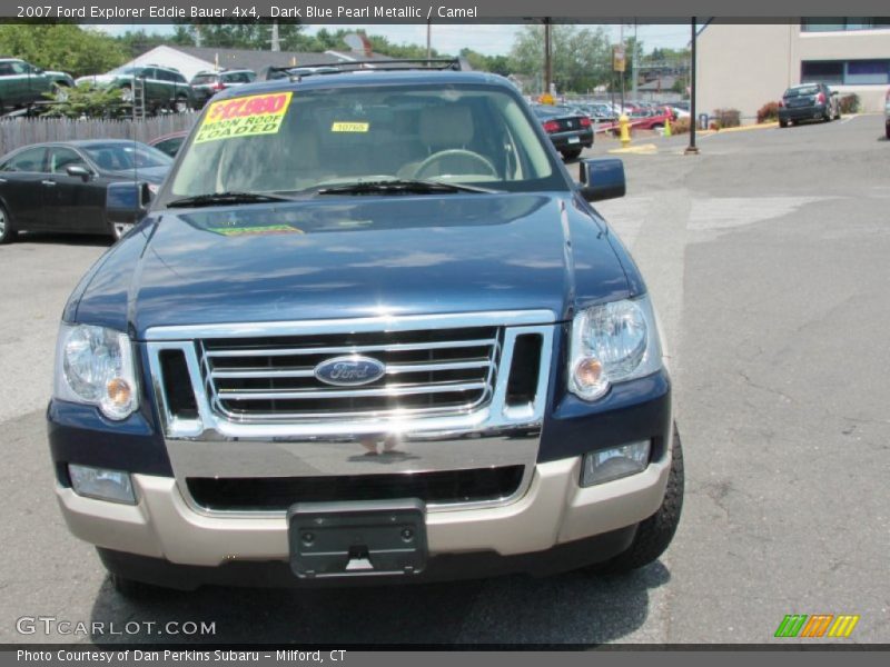 Dark Blue Pearl Metallic / Camel 2007 Ford Explorer Eddie Bauer 4x4