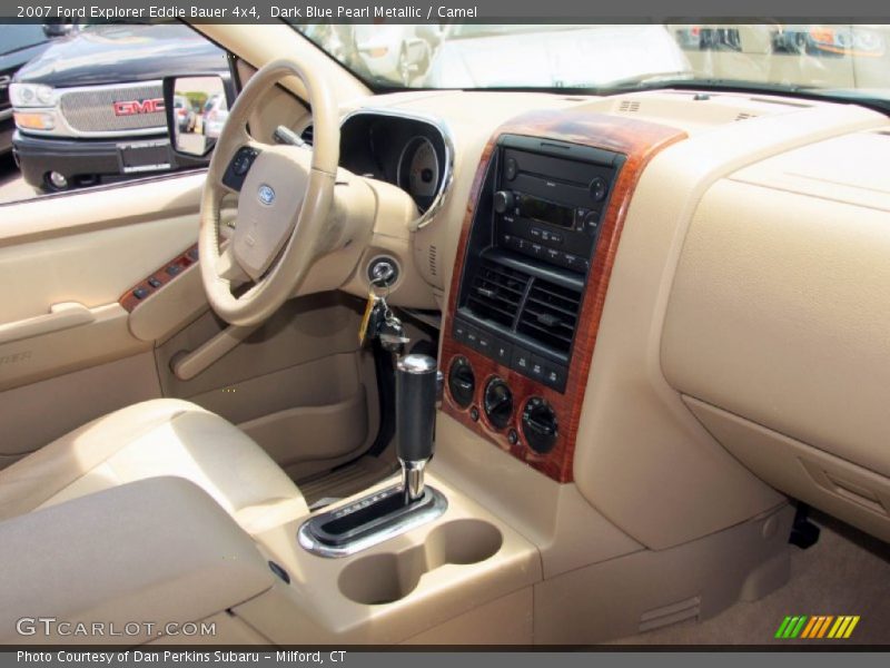 Dark Blue Pearl Metallic / Camel 2007 Ford Explorer Eddie Bauer 4x4