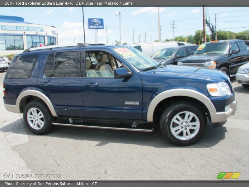 Dark Blue Pearl Metallic / Camel 2007 Ford Explorer Eddie Bauer 4x4