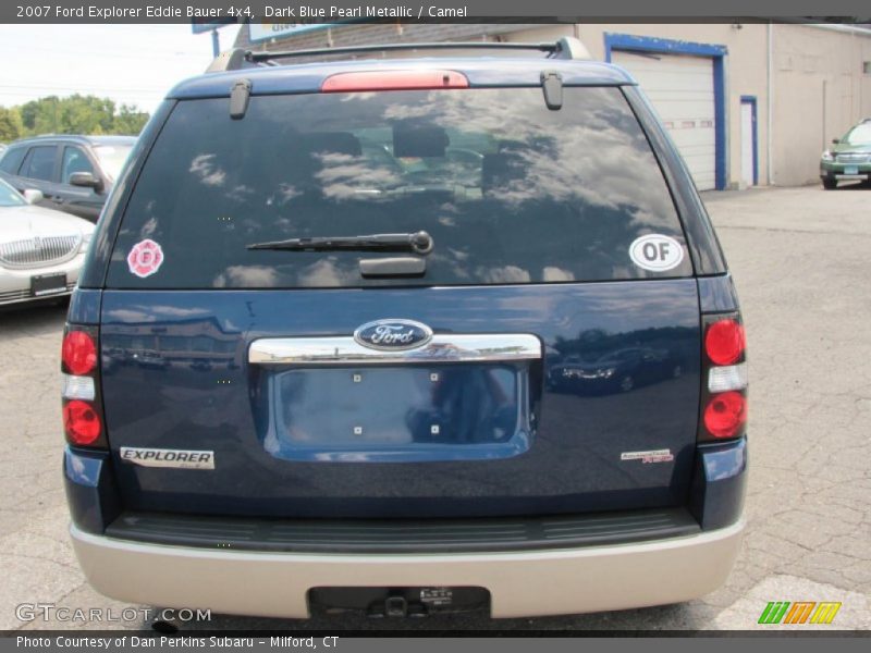 Dark Blue Pearl Metallic / Camel 2007 Ford Explorer Eddie Bauer 4x4