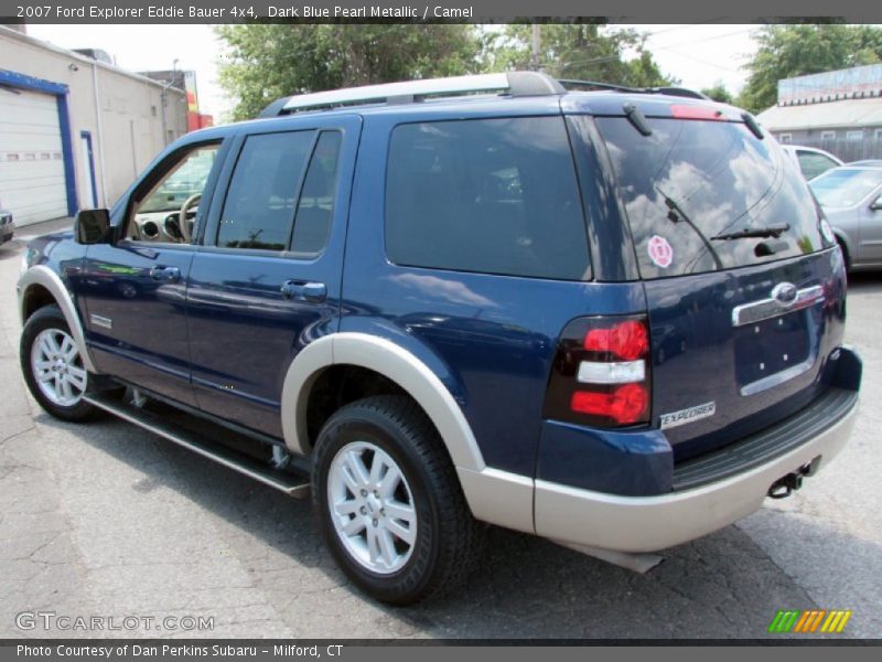 Dark Blue Pearl Metallic / Camel 2007 Ford Explorer Eddie Bauer 4x4