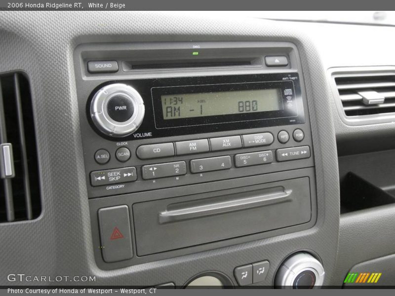 White / Beige 2006 Honda Ridgeline RT