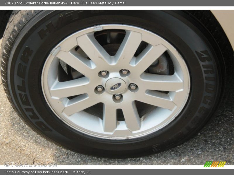Dark Blue Pearl Metallic / Camel 2007 Ford Explorer Eddie Bauer 4x4