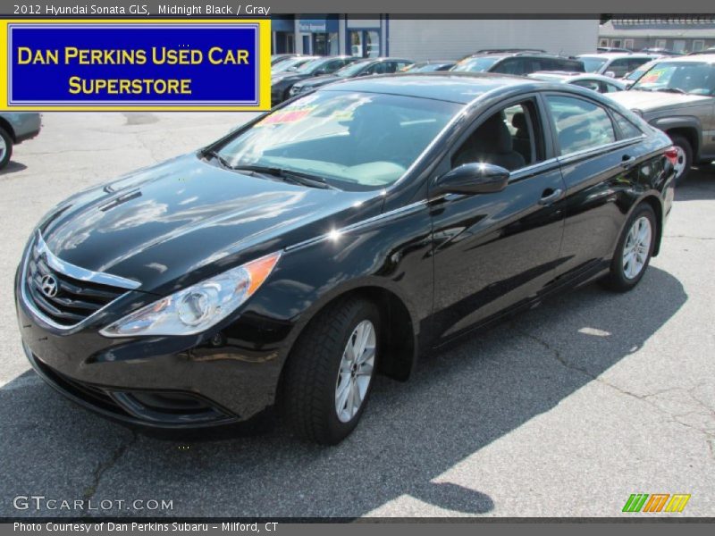 Midnight Black / Gray 2012 Hyundai Sonata GLS