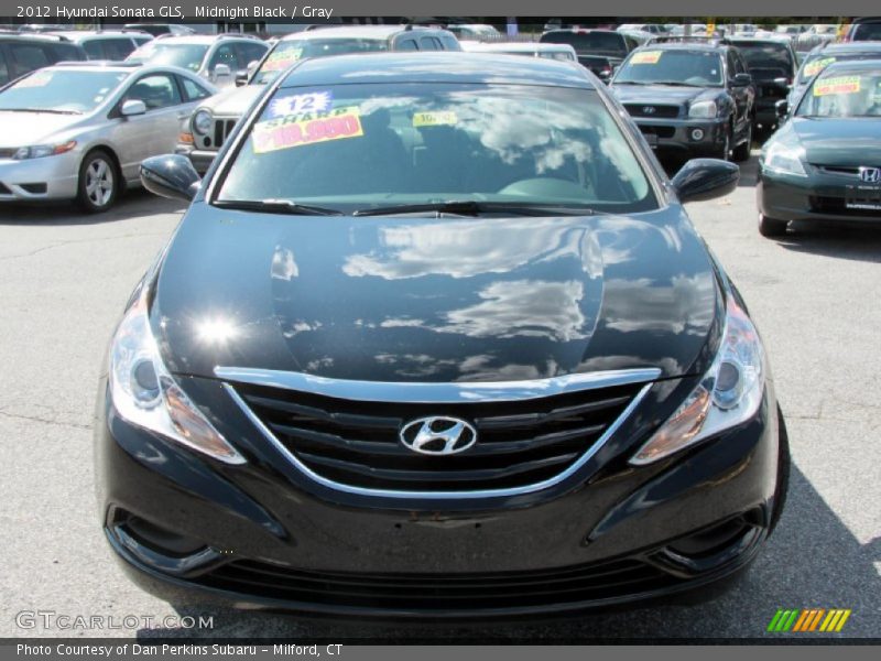 Midnight Black / Gray 2012 Hyundai Sonata GLS