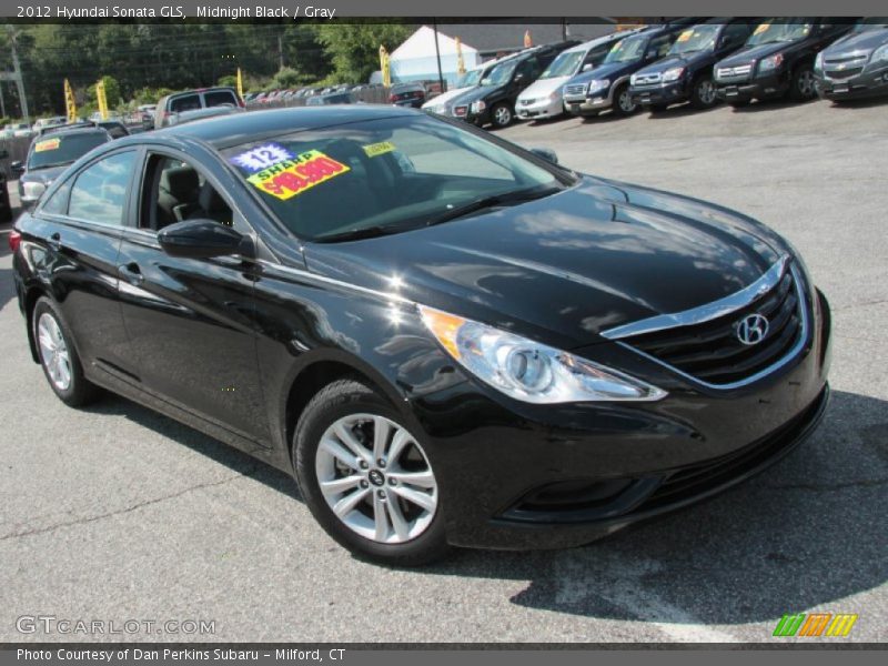 Midnight Black / Gray 2012 Hyundai Sonata GLS