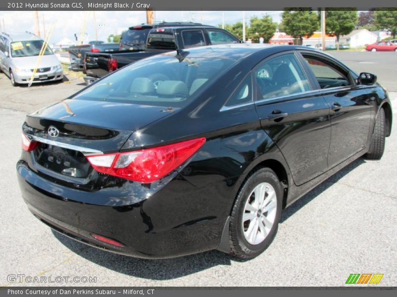 Midnight Black / Gray 2012 Hyundai Sonata GLS