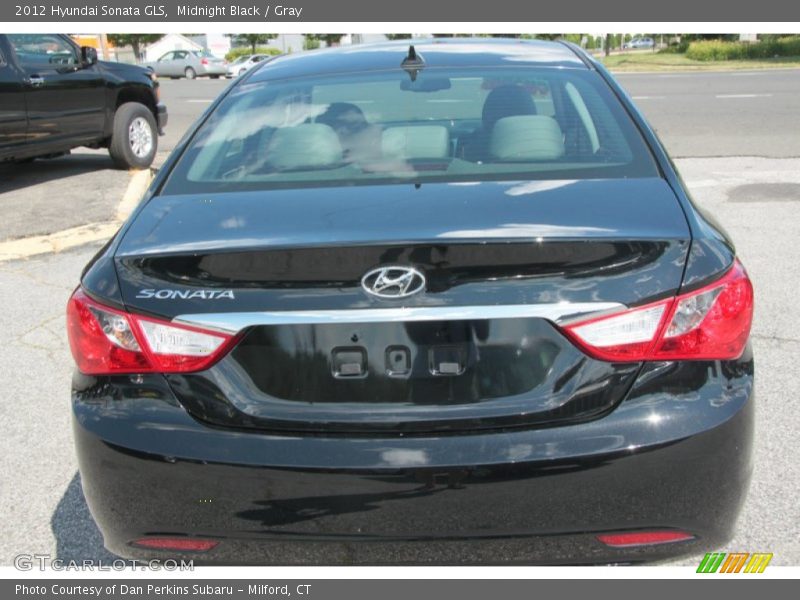 Midnight Black / Gray 2012 Hyundai Sonata GLS