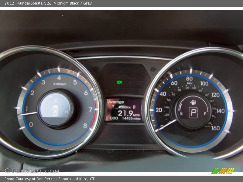 Midnight Black / Gray 2012 Hyundai Sonata GLS