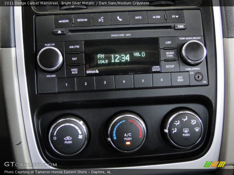 Bright Silver Metallic / Dark Slate/Medium Graystone 2011 Dodge Caliber Mainstreet