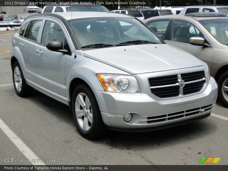 Bright Silver Metallic / Dark Slate/Medium Graystone 2011 Dodge Caliber Mainstreet