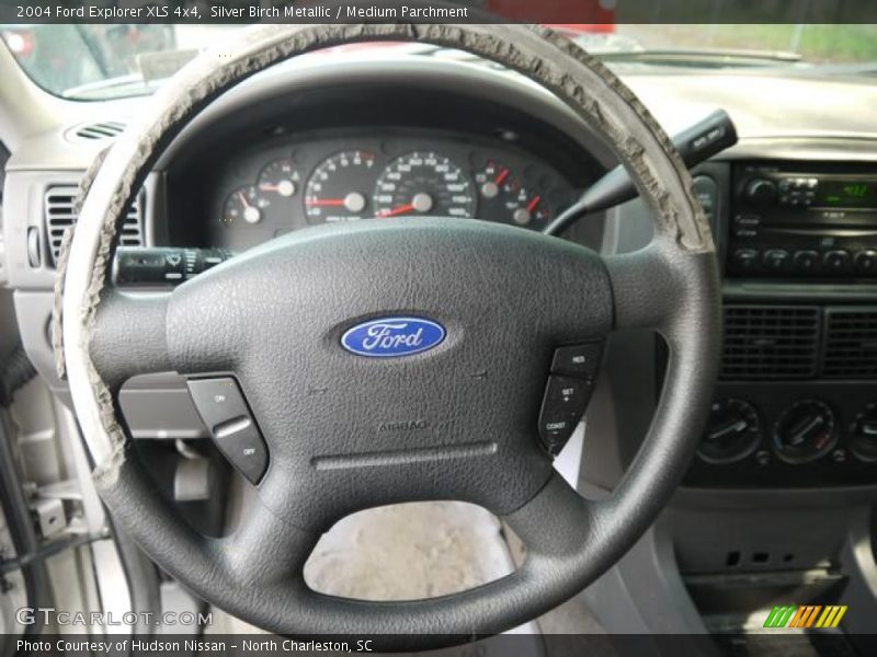Silver Birch Metallic / Medium Parchment 2004 Ford Explorer XLS 4x4