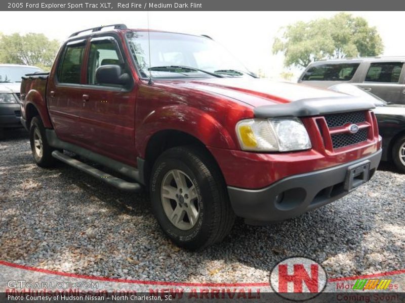 Red Fire / Medium Dark Flint 2005 Ford Explorer Sport Trac XLT