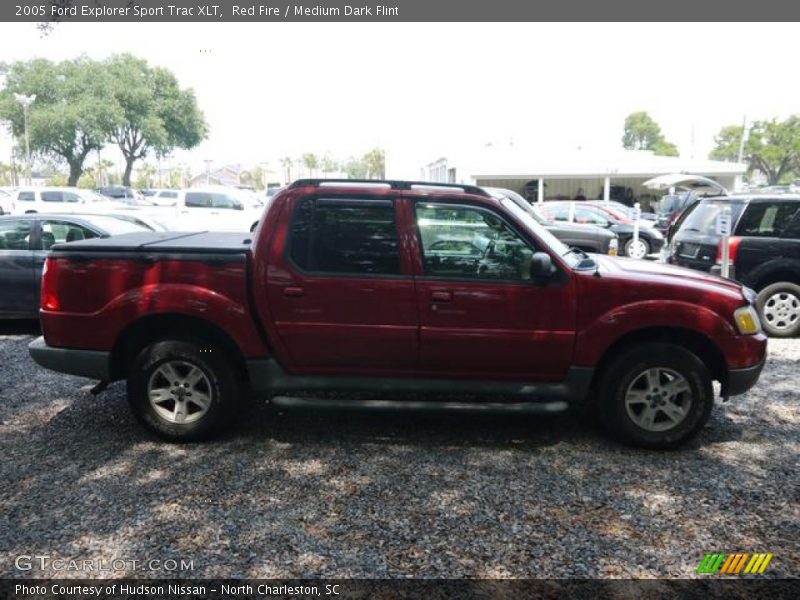 Red Fire / Medium Dark Flint 2005 Ford Explorer Sport Trac XLT