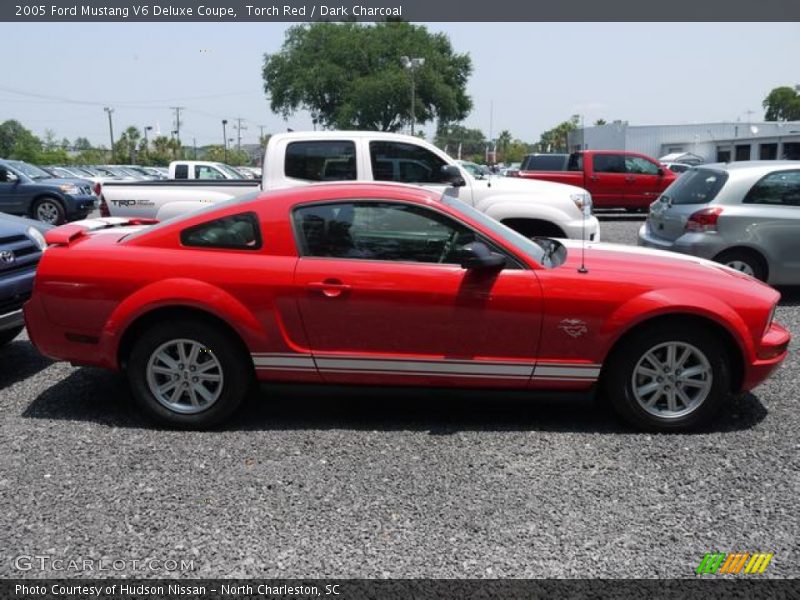 Torch Red / Dark Charcoal 2005 Ford Mustang V6 Deluxe Coupe