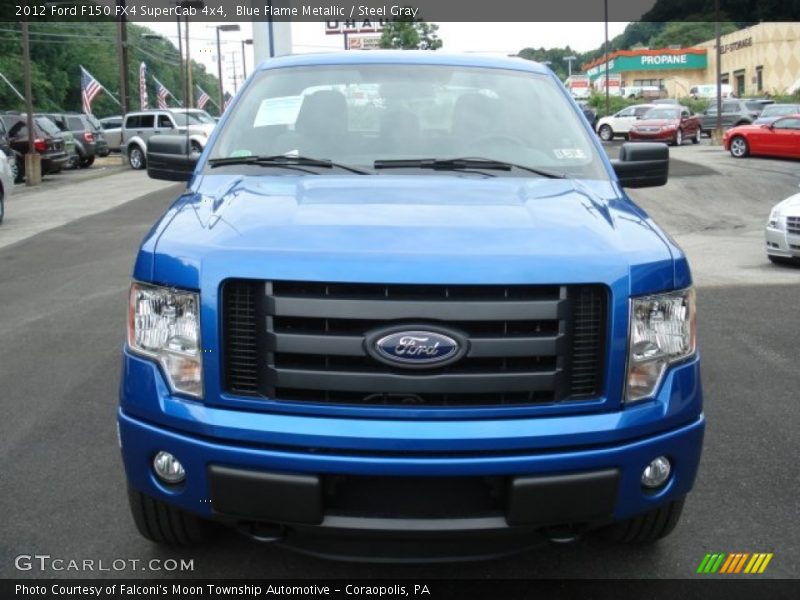 Blue Flame Metallic / Steel Gray 2012 Ford F150 FX4 SuperCab 4x4
