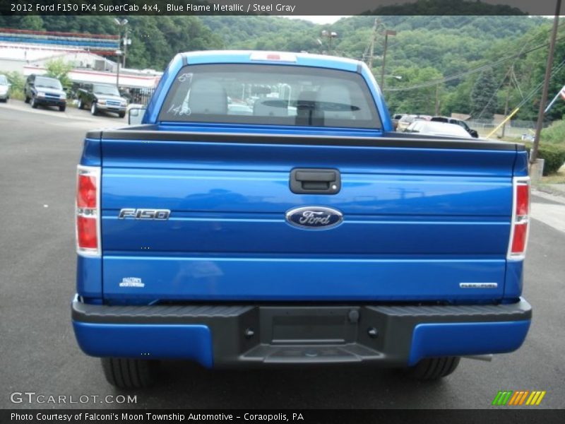 Blue Flame Metallic / Steel Gray 2012 Ford F150 FX4 SuperCab 4x4