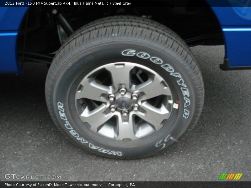 Blue Flame Metallic / Steel Gray 2012 Ford F150 FX4 SuperCab 4x4