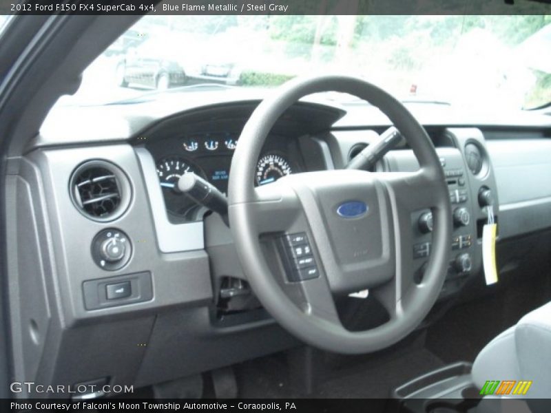 Blue Flame Metallic / Steel Gray 2012 Ford F150 FX4 SuperCab 4x4