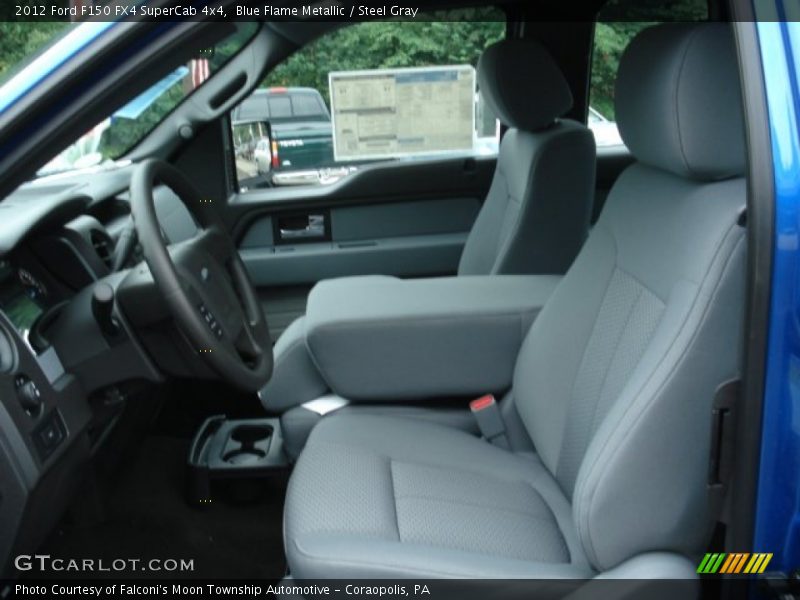 Blue Flame Metallic / Steel Gray 2012 Ford F150 FX4 SuperCab 4x4