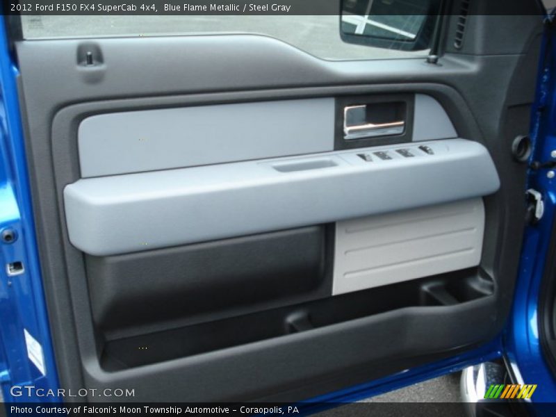Blue Flame Metallic / Steel Gray 2012 Ford F150 FX4 SuperCab 4x4